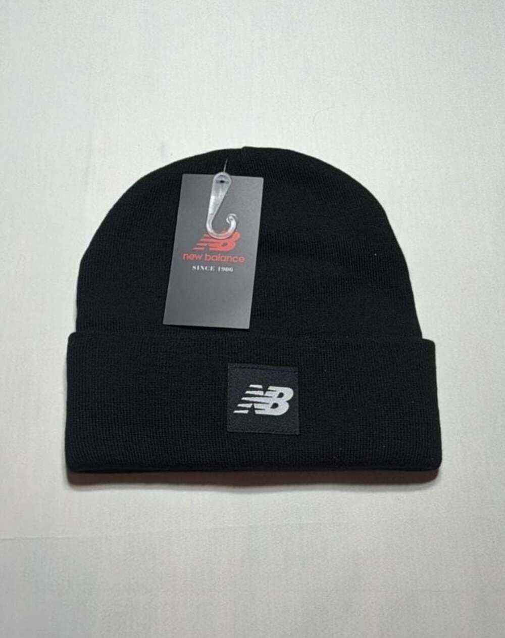 New Balance Flying NB Knit Cuffed Beanie Black OSFM